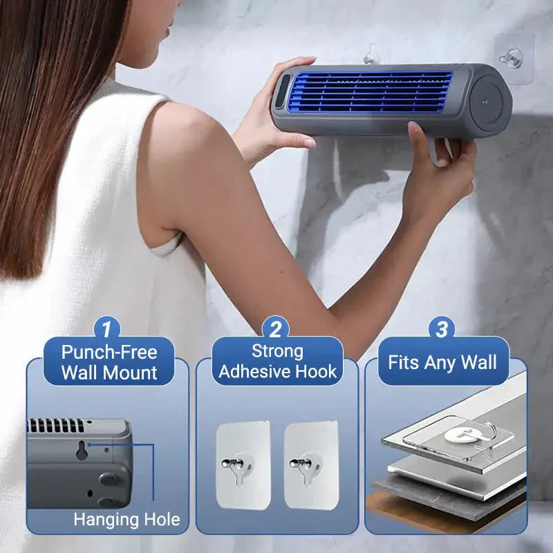 Vepine ChillMate | Portable AC Unit with 3 Adjustable Speeds | Compact Mini Air Conditioner for Work and Travel