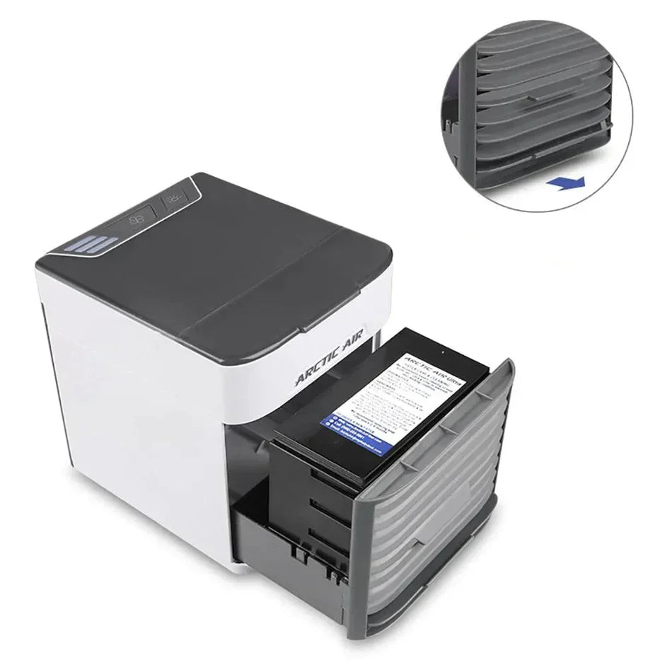 Portable Air Cooler | 3-in-1 Evaporative Cooler Fan with LED Light | Lightweight Design for Fresh Air and Comfort