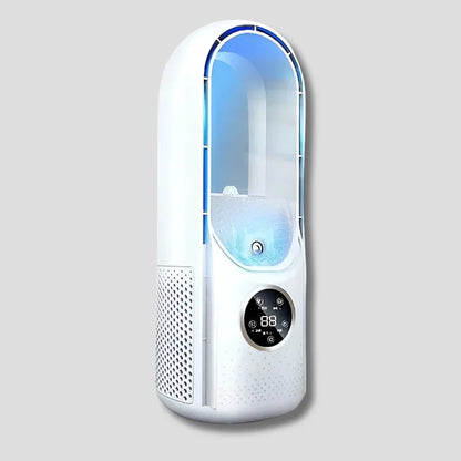 Blade-Free Portable AC Unit with Quiet Operation &amp; Compact Design for Home Comfort
