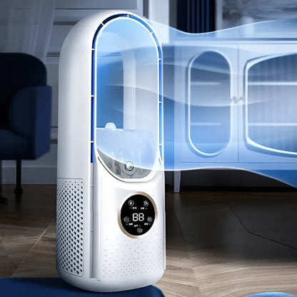 Blade-Free Portable AC Unit with Quiet Operation &amp; Compact Design for Home Comfort