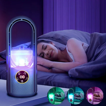 Blade-Free Portable AC Unit with Quiet Operation &amp; Compact Design for Home Comfort