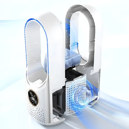 Blade-Free Portable AC Unit with Quiet Operation &amp; Compact Design for Home Comfort