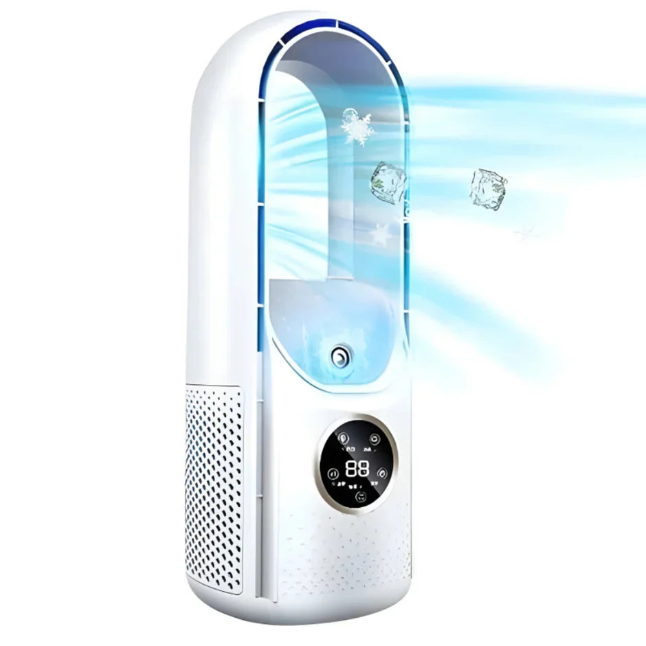 Compact Bladeless Portable AC Unit with Quiet Operation | Ideal Small Portable Air Conditioner for Bedrooms and Offices