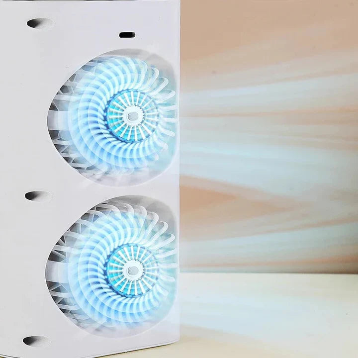 Compact Mini Desk Fan with Spray Cooling &amp; Quiet Operation | USB-Powered for Instant Relief
