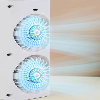 Compact Mini Desk Fan with Spray Cooling &amp; Quiet Operation | USB-Powered for Instant Relief