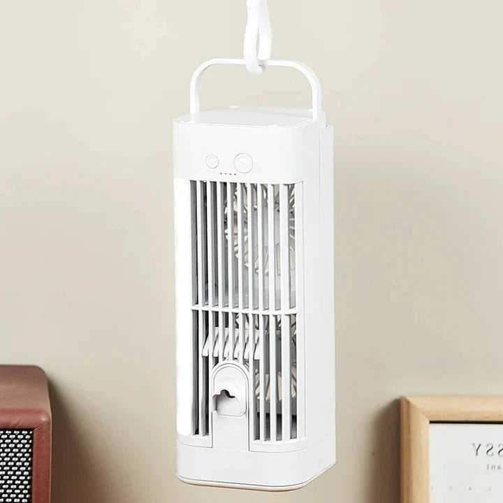 Compact Mini Desk Fan with Spray Cooling &amp; Quiet Operation | USB-Powered for Instant Relief