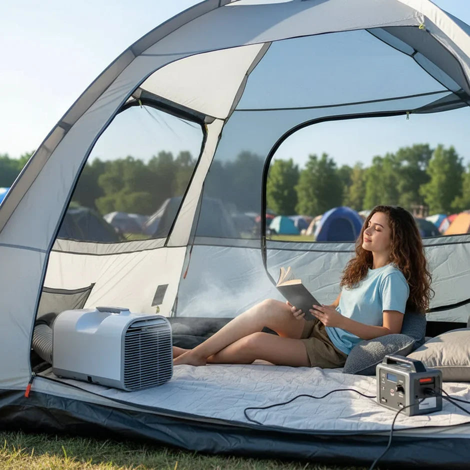Compact Portable Air Conditioner with Dehumidifier Function | Ideal for Camping and Small Spaces