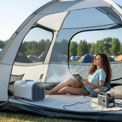 Compact Portable Air Conditioner with Dehumidifier Function | Ideal for Camping and Small Spaces