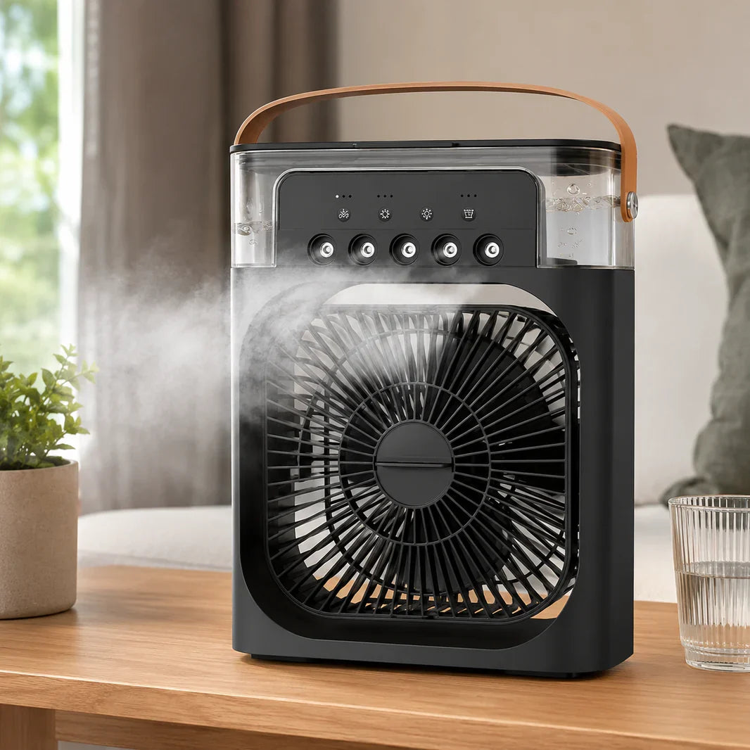Compact Portable Air Conditioner with Remote Control | Evaporative Cooling for Personal Comfort