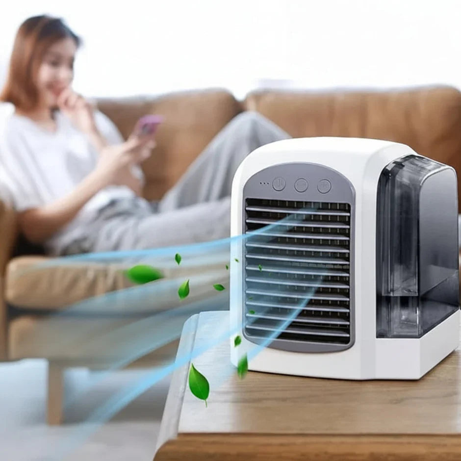 Compact Portable Air Cooler | Evaporative Cooling Fan with Digital Display | Personal Comfort for Small Spaces