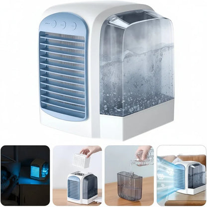 Compact Portable Air Cooler | Evaporative Cooling Fan with Digital Display | Personal Comfort for Small Spaces