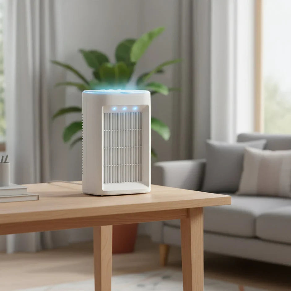 Compact USB Cool Mist Humidifier with 3 Speed Settings | Portable Air Humidifier for Bedroom Comfort