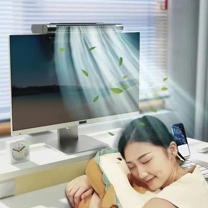 Compact USB Desk Fan | Bladeless Design with Adjustable Airflow | Quiet Cooling Solution for Workspaces