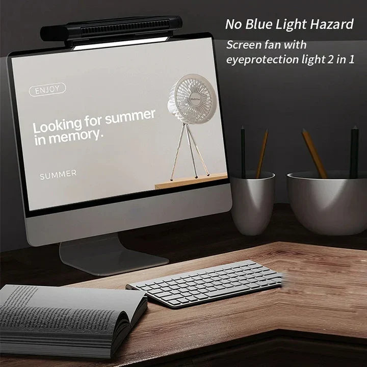 Compact USB Desk Fan | Bladeless Design with Adjustable Airflow | Quiet Cooling Solution for Workspaces