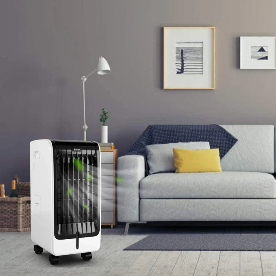 Cooling Breeze | Portable Air Conditioner with 3 Speed Settings &amp; Timer | Efficient Evaporative Cooler for Comfort
