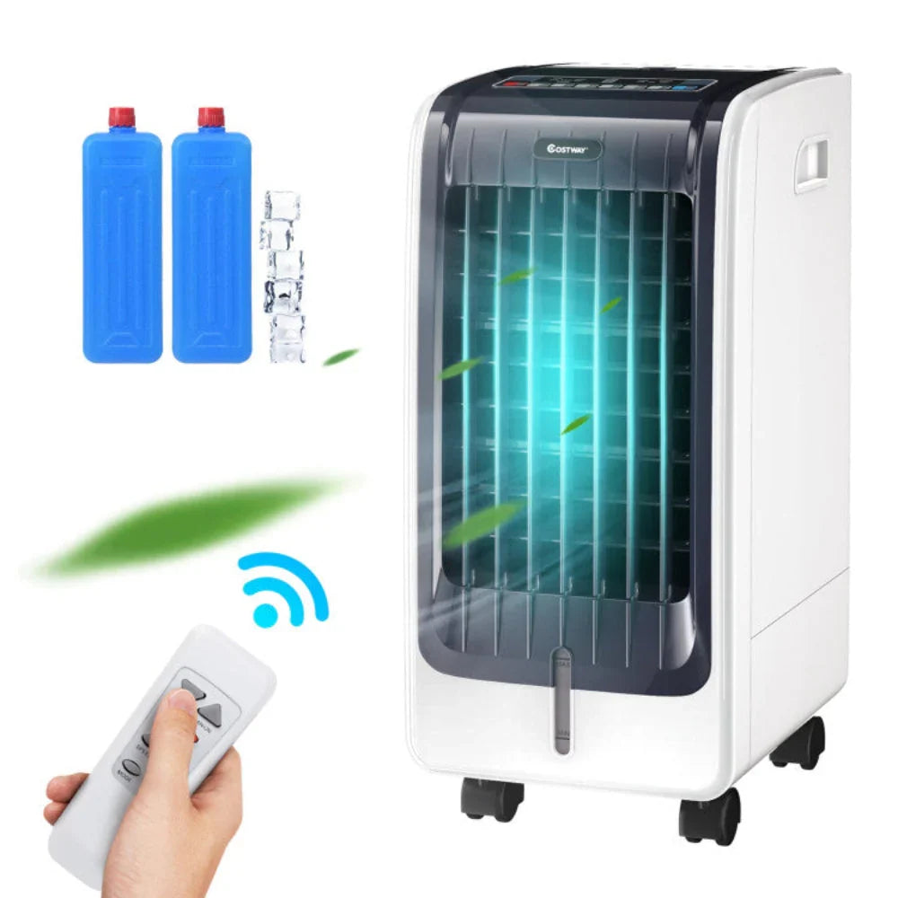 Cooling Breeze | Portable Air Conditioner with 3 Speed Settings &amp; Timer | Efficient Evaporative Cooler for Comfort