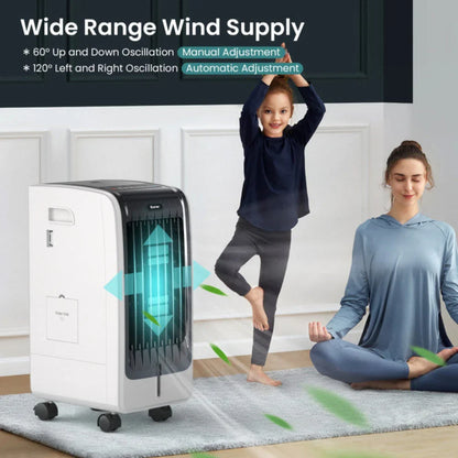 Cooling Breeze | Portable Air Conditioner with 3 Speed Settings &amp; Timer | Efficient Evaporative Cooler for Comfort