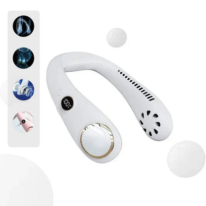 Cooling Breeze | Portable Neck Fan with Rechargeable Battery | Lightweight Design for Instant Relief