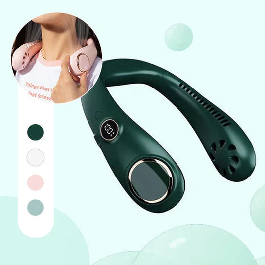 Cooling Breeze | Portable Neck Fan with Rechargeable Battery | Lightweight Design for Instant Relief