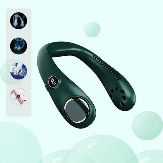 Cooling Breeze | Portable Neck Fan with Rechargeable Battery | Lightweight Design for Instant Relief