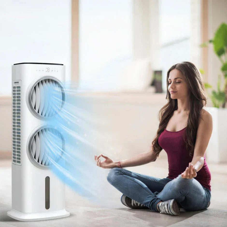 Evaporative Air Cooler | 3-in-1 Portable Fan with Remote Control | Efficient Cooling for Comfort