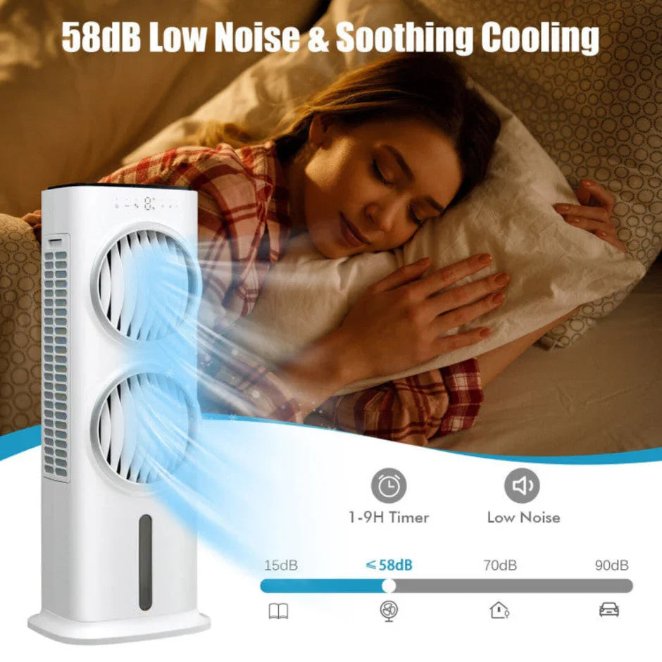 Evaporative Air Cooler | 3-in-1 Portable Fan with Remote Control | Efficient Cooling for Comfort