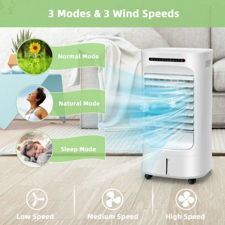 Home Breeze | Portable Air Conditioner Cooler Fan with 4-in-1 Functionality | Adjustable Airflow for Ultimate Comfort