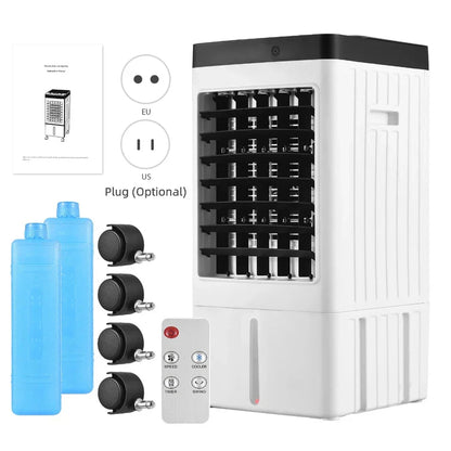 Home Breeze | Portable Evaporative Air Conditioner with Ice Packs | Energy Efficient Cooling for Comfort