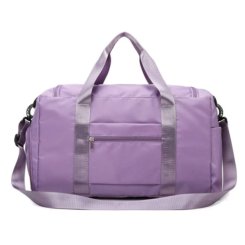 Multi-Pocket Travel Bag, Sports and Gym Duffle with Separate Shoe Compartment