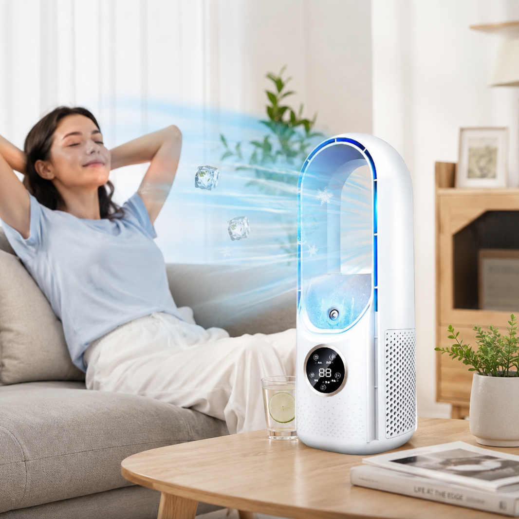 Portable AC Unit | Mini Air Conditioner with Bladeless Design | Energy Efficient for Small Spaces