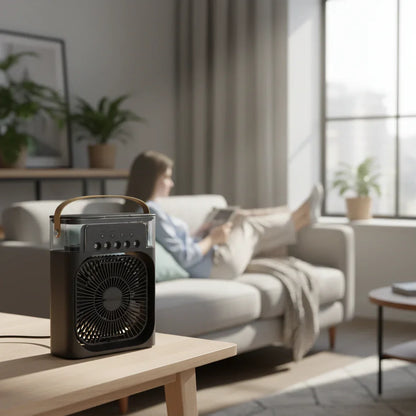 Portable Air Conditioner | Evaporative Cooler with Remote Control | Efficient Personal Cooling for Home and Office