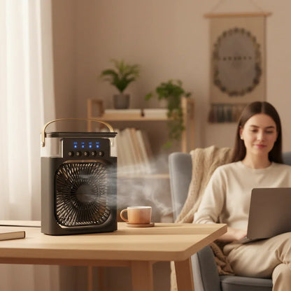 Portable Air Conditioner | Evaporative Cooler with Remote Control | Efficient Personal Cooling for Home and Office