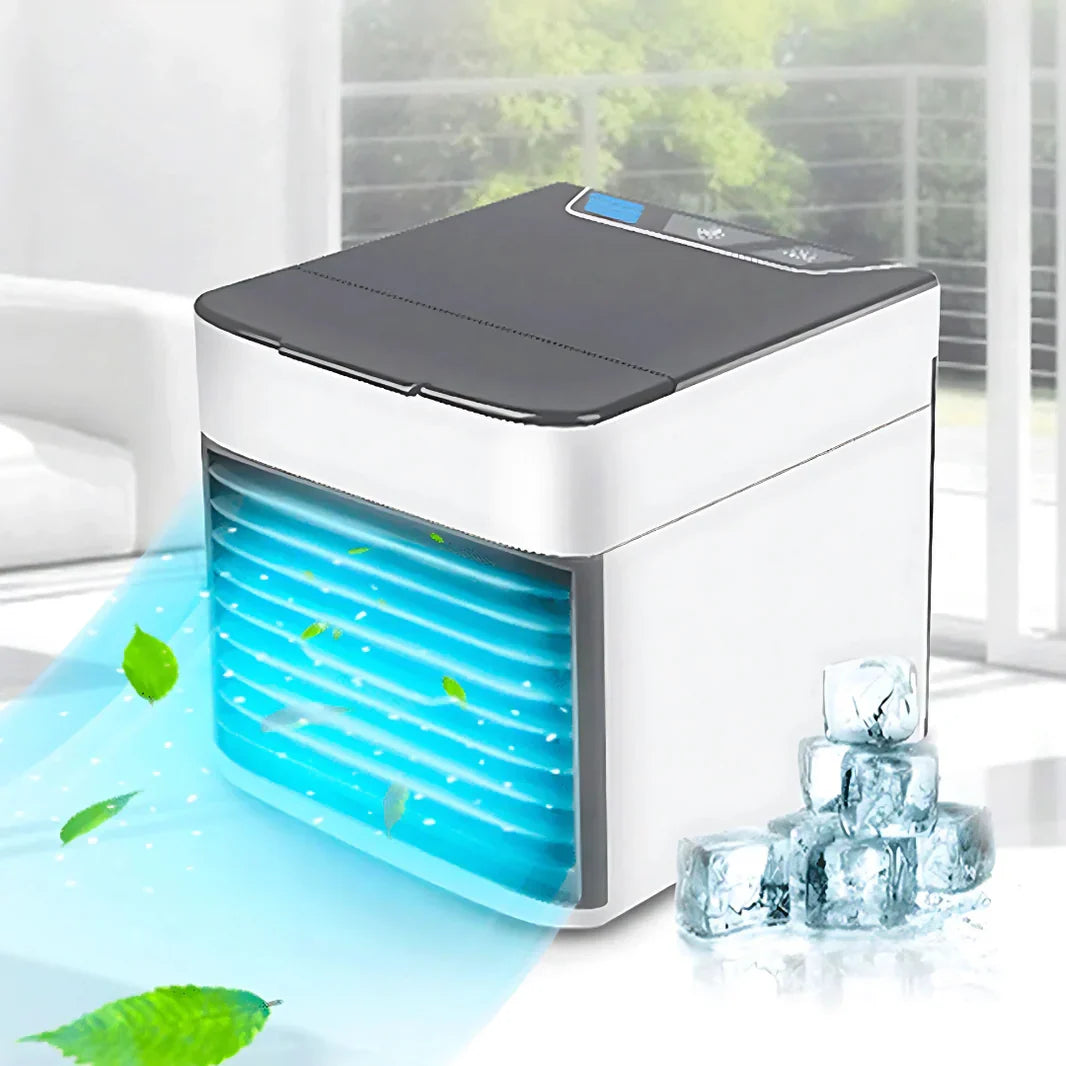 Portable Air Cooler | 3-in-1 Evaporative Cooler Fan with LED Light | Lightweight Design for Fresh Air and Comfort