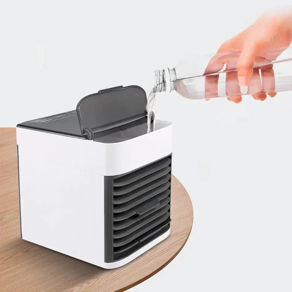 Portable Air Cooler | 3-in-1 Evaporative Cooler Fan with LED Light | Lightweight Design for Fresh Air and Comfort