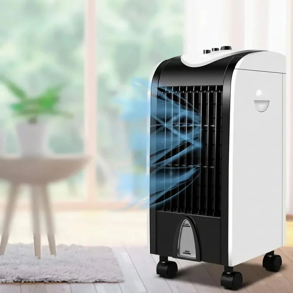 Portable Air Cooler | 3-in-1 Evaporative Swamp Cooler with Refillable Tank | Compact Design for Home and Office