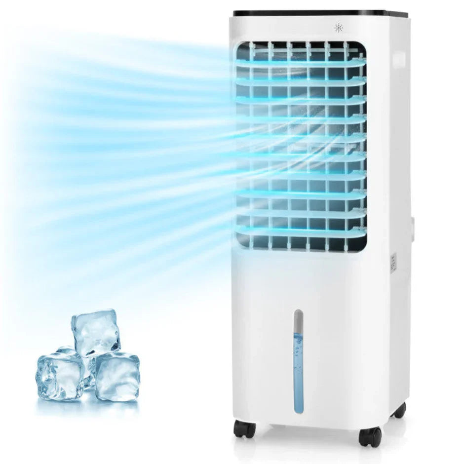 Portable Air Cooler | 4-in-1 Evaporative Fan with 12L Water Tank | Customizable Airflow for Home Comfort