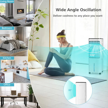 Portable Air Cooler | 4-in-1 Evaporative Fan with 12L Water Tank | Customizable Airflow for Home Comfort