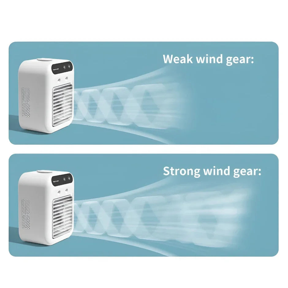 Portable Desktop Cooling Fan with Humidifier Function | USB Rechargeable Design for Personal Comfort