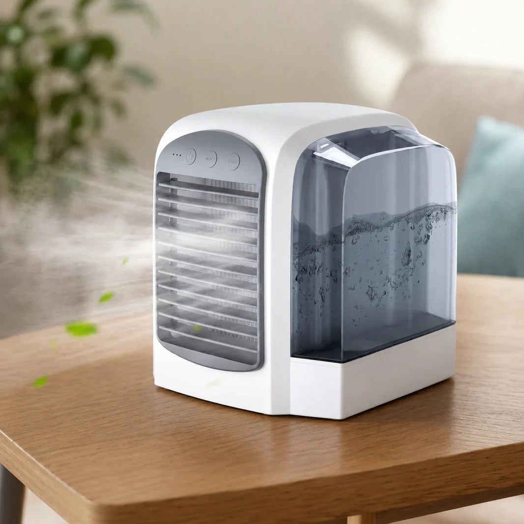 Portable Evaporative Cooler Fan with Oscillation &amp; Quiet Operation for Personal Comfort