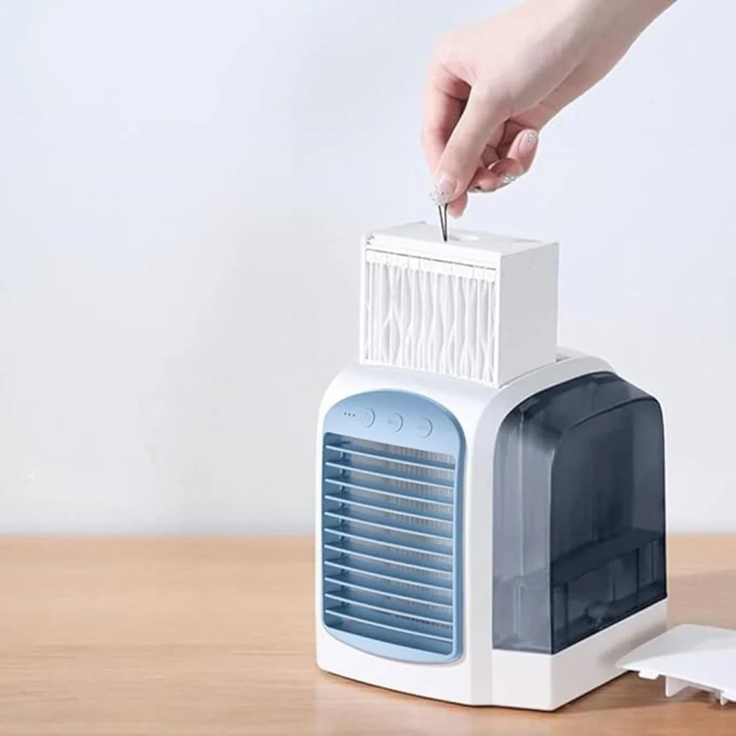 Portable Evaporative Cooler Fan with Oscillation &amp; Quiet Operation for Personal Comfort