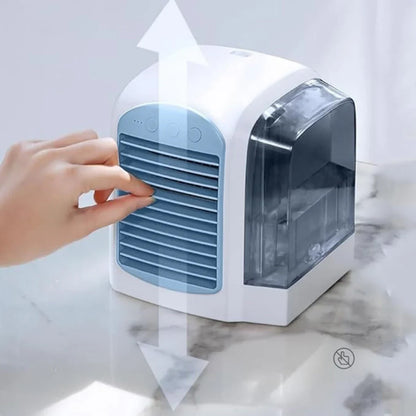 Portable Evaporative Cooler Fan with Oscillation &amp; Quiet Operation for Personal Comfort