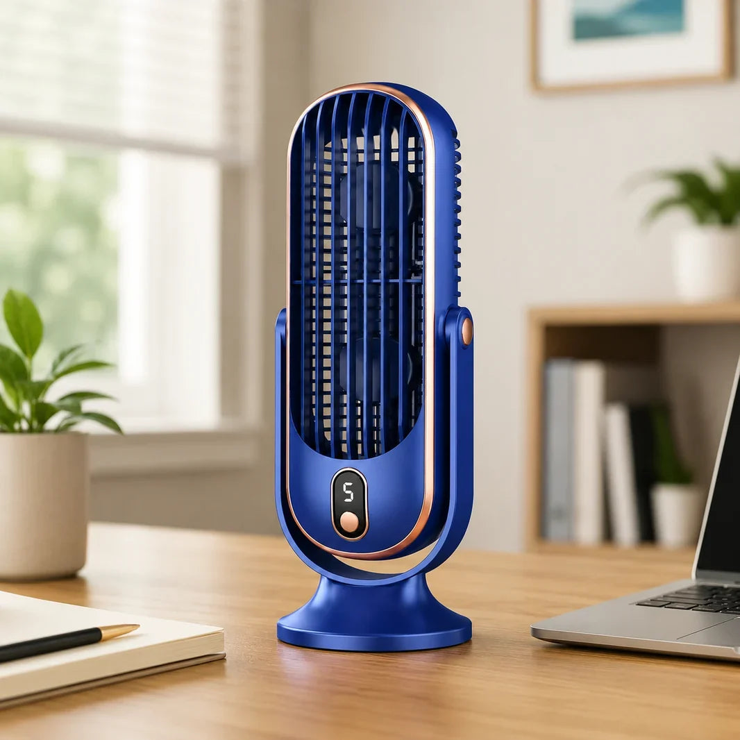 Portable Fan Series | Battery Operated Handheld Fan with USB Rechargeable Feature | Personal Cooling for Home and Travel
