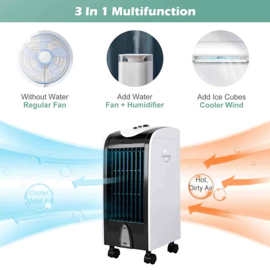 Smart Home | Portable Air Cooler with 4-in-1 Functionality | Efficient Cooling for Comfort
